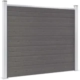 za ogradu WPC 180 x 146 cm sivi