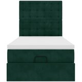  Okvir kreveta s madracima tamnozeleni 80x200cm baršunasti | shoptok.hr