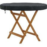vidaXL Pokrivač za Vanjski Stol Crna 102 x 102 x 10 cm 420D tkanina | shoptok.hr