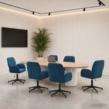 vidaXL Okretne radne stolice 6 kom. 54 x 55 x 90 cm Plava Baršun Cijene