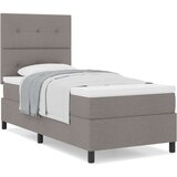  Krevet s podnicom i madracem taupe 80x200 cm tkanina | shoptok.hr