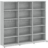 Maison Chic Omarca za CD - CD stojalo - CD regal plošče siva sonoma 102x23x89,5 cm inženirski les, (21673977) Cene