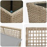Bistro set za vrt 3 pcs Bež poliratan | Eponuda.ba