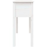 Konzolna mizica bela 100×35×75 trdna borovina, (20712251) | Shoptok.si