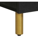  Komoda crna 80x33x75 cm od konstruiranog drva | shoptok.hr