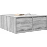  Stol za kavu s ladicama sivog sonome 100x100x40 cm | shoptok.hr