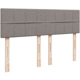vidaXL Box spring postelja z vzmetnico taupe 140x190 cm blago | Shoptok.si