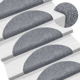 vidaXL Samolepilne preproge za stopnice 10 kosov svetlo sive 56x17x3cm | Shoptok.si