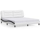  Okvir za krevet bez madraca Hvar bijelo-crni 180x200cm umjetna koža | shoptok.hr