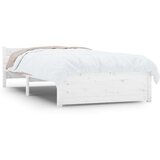  Okvir za krevet od masivnog drva bijeli 100 x 200 cm | shoptok.hr