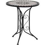 vidaXL Bistro stolić s mozaikom sivi 61 cm keramički Cijene