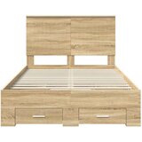  Konstrukcija postelje Sonoma hrast 120 x 200 cm Konstruiran les, (5000103159) | Shoptok.si