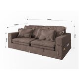 Ropez Smeđa sofa 236 cm Nora – | shoptok.hr