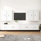  8-dijelni set TV ormarića bijeliod konstruiranog drva | shoptok.hr