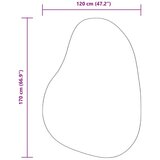  Tepisi Sivi Poliester 120 x 170 cm Neklizeći Tepih Valoviti | shoptok.hr