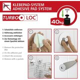 Wenko Sivi samoljepljiv set pribora za kupaonicu od nehrđajućeg čelika Turbo-Loc – | shoptok.hr