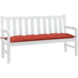  Jastuk za vrtnu klupu prošarano crvena 150x50x7 cm od tkanine | shoptok.hr