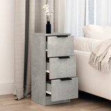  Komoda siva boja betona 30 x 30 x 70 cm od konstruiranog drva | Eponuda.com