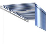  Automatska tenda na uvlačenje s roletom 3,5x2,5 m plavo-bijela | shoptok.hr