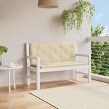  Jastuk za vrtnu klupu bež 120 x (50 + 50) x 7 cm tkanina Oxford | shoptok.hr