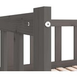  Izvlečna dnevna postelja siva 2x(90x190) cm trdna borovina, (21073734) | Shoptok.si