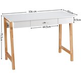  pisalna miza s predalom, računalniška miza, toaletna mizica, pisarniška miza, dim. 106 x 50 x 75,5 cm | Shoptok.si