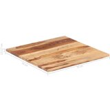 vidaXL stolna ploča od masivnog drva šišama 25 - 27 mm 70 x 70 cm | shoptok.hr