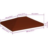  Pokrov za sjenicu 310 g/m² 3 x 4 m boja cigle | shoptok.hr
