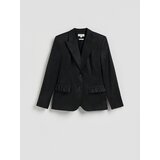 Reserved Laneni sako - crno | shoptok.hr