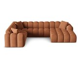 Cosmopolitan Design Kutna garnitura od šenila boja terakote (s lijevim kutom/u obliku slova "U") Treno – | shoptok.hr