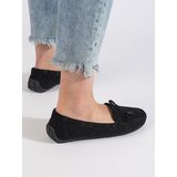Shelvt Comfortable suede loafers for women black | shoptok.hr
