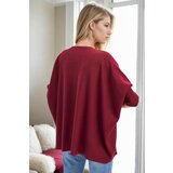 Dewberry 81734 Knitwear Womens Poncho-BORDEAUX | shoptok.hr
