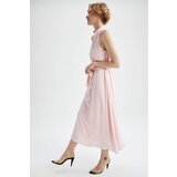 Defacto Nihan Peker Design Halter Neck A-Line Belted Midi Dress | ePonuda.com
