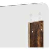  Uzglavlje s uzglavljem Dimljeni hrast 150 cm Konstruirano drvo | shoptok.hr