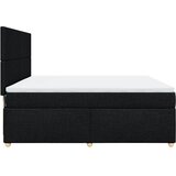  Krevet s oprugama i madracem crni 180x200 cm od tkanine | shoptok.hr