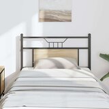  Posteljno vzglavje sonoma hrast 75 cm inženirski les in jeklo, (21829076) | Shoptok.si