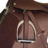 vidaXL Jahalno Sedlo Set 16" Pravo Usnje Rjave Barve 14 cm 5-v-1 | Shoptok.si