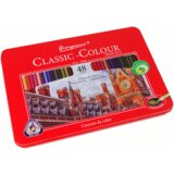  Set of 48 Art Crayons Metal Container | shoptok.hr