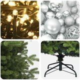  Umjetno božićno drvce s kuglicom 120 cm 150 LED lampica | shoptok.hr