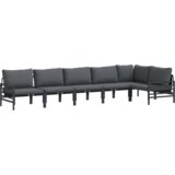 vidaXL Vrtna sedežna garnitura 6 pcs Antracitna Jeklo | Shoptok.si