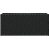 Vrtna sadilica s 2 posude crna 90 x 20 x 40 cm od poliratana | shoptok.hr