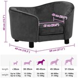 SOFA za pse tamnosiva 69 x 49 x 40 cm plišana | shoptok.hr