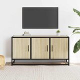 TV ormarić Sonoma hrast 100x35x50 cm Konstruirano drvo i metal | shoptok.hr