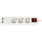 produžni kabl 3/1.5m usb beli