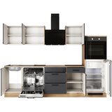 Flex-Well Kuhinjski Blok Z Aparati Romeo, Antracit, Barva Hrasta | Shoptok.si