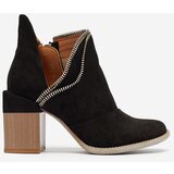 Resti Black women's insulated boots on a post Mukis - Footwear | shoptok.hr