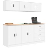  Garažni ormarići 6 kom bijeli od konstruiranog drva | shoptok.hr