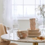 MID.YOU JEDILNA MIZA, bela, barve medenine | Shoptok.si