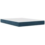 Okvir kreveta s madracem Zidne s uzglavljem 2 pcs Plava Baršun - Plava 140 x 200 cm | shoptok.hr