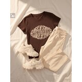 Sinsay Pamučna majica s printom | shoptok.hr